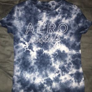 Aeropostal blue tie dye shirt